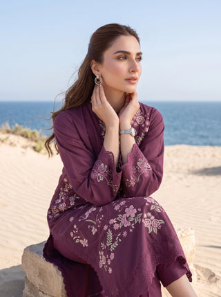 02 Piece Ready To Wear Embroidered Shirt & Trouser