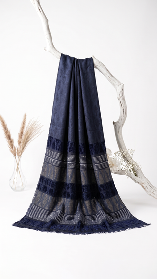 01 Piece Ready to wear Velvet Fusion Shawls