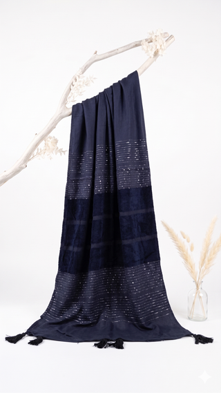 01 Piece Ready to wear Velvet Fusion Shawls