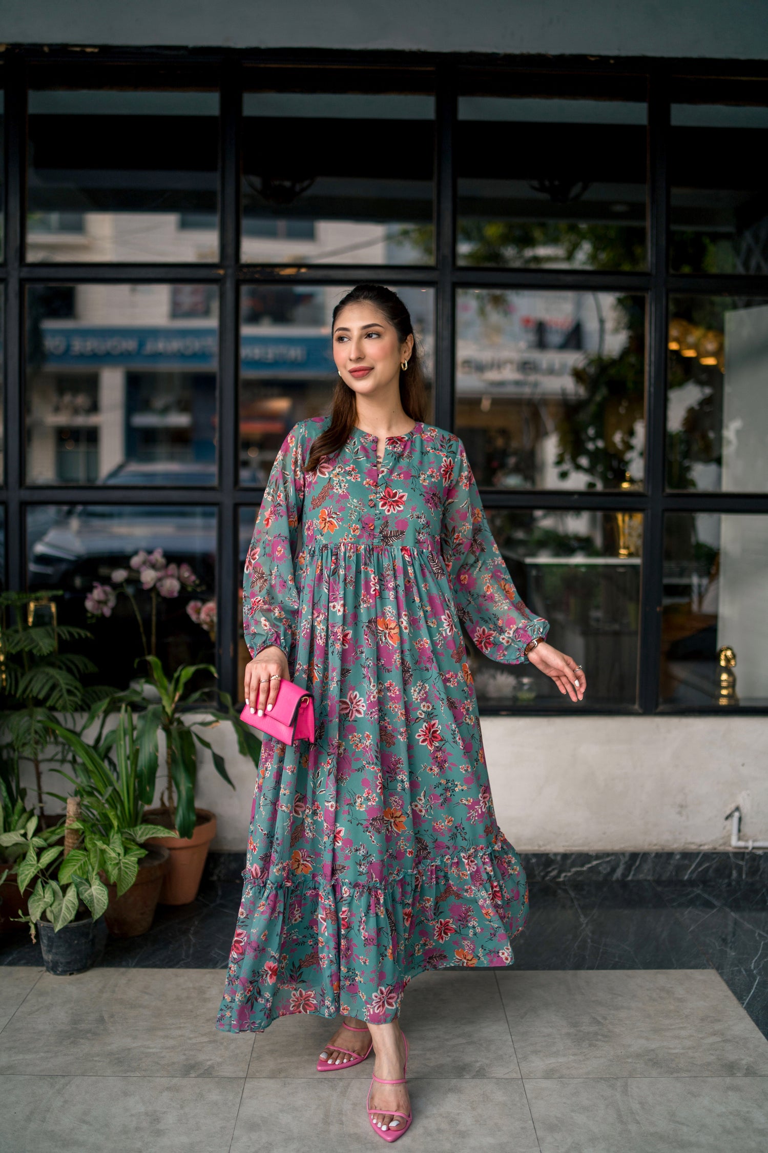 01 Piece Ready to wear Printed Long frock Lakhany Online 01 Piece Ready to wear Printed Long frock Lakhany Online