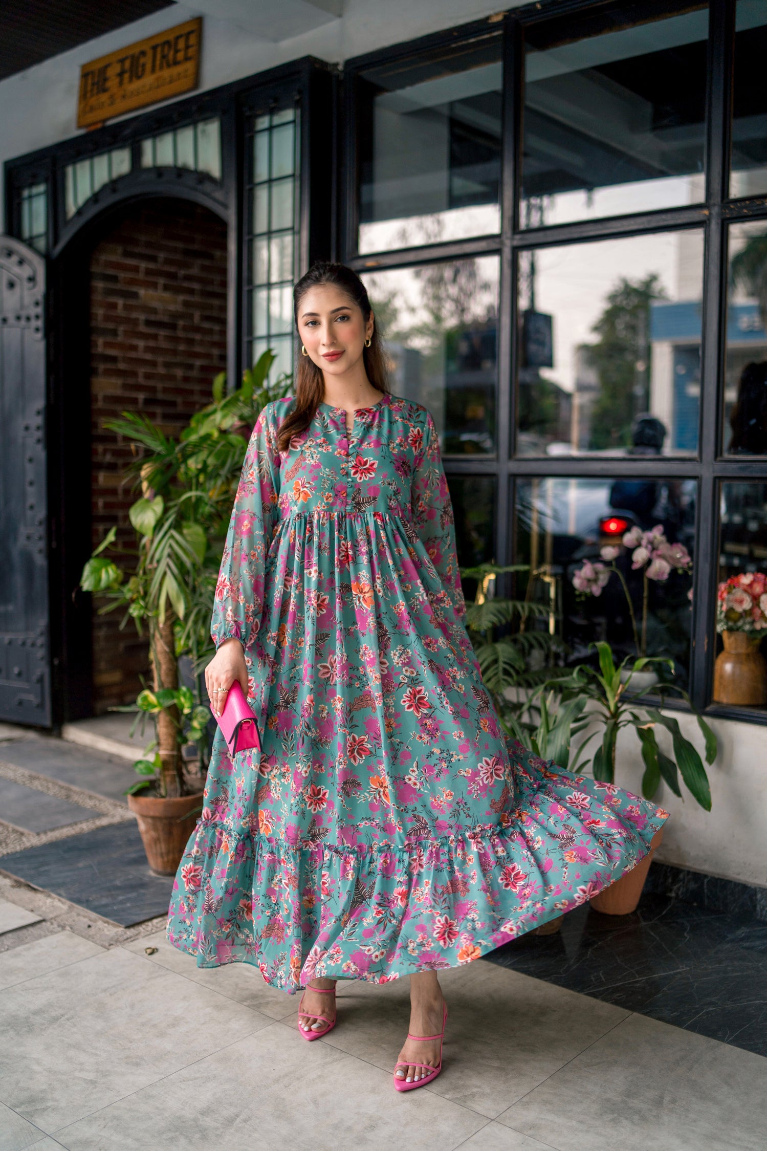 Lawn Frock Design Casual Lawn Dress Designs Simple Printed Frock