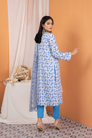 3 Piece Unstitched Printed Wash & Wear wrinkle free