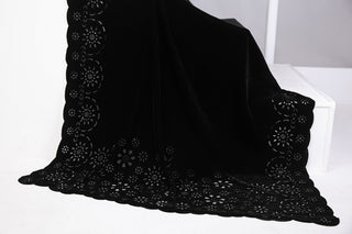 1 Piece Cutwork Velvet Shawl