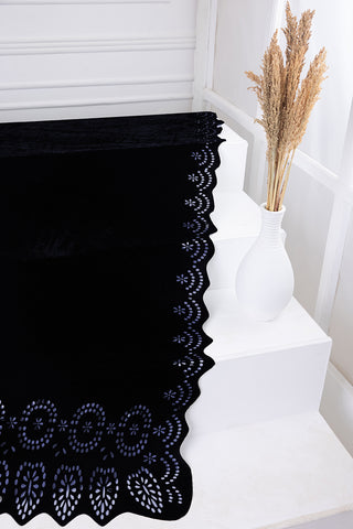 1 Piece Cutwork Velvet Shawl