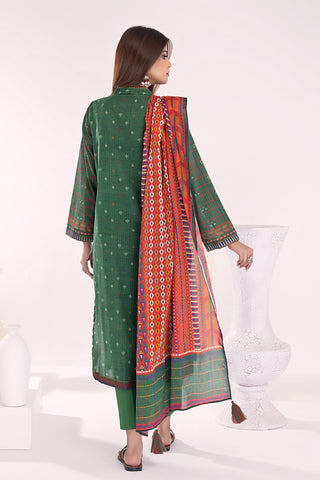 03 Piece Unstitched  Printed Lawn