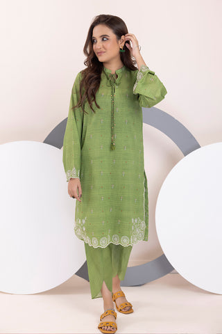 02 Piece Ready to wear  Embroidered Shirt & Trouser