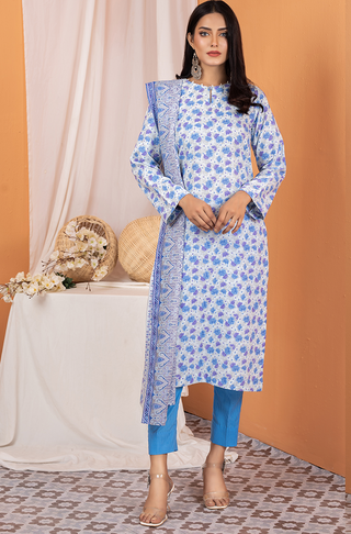 3 Piece Unstitched Printed Wash & Wear wrinkle free