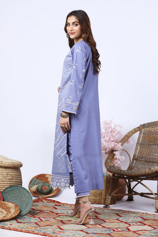 02 Piece Stitched Embroidered Lawn Shirt & Trouser