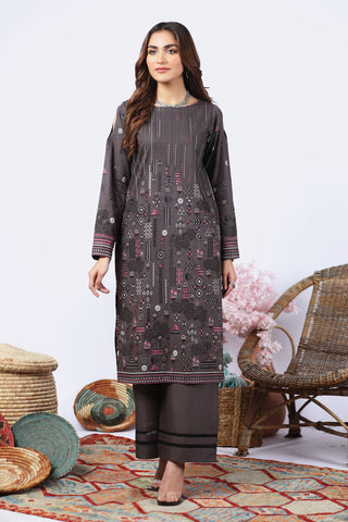 02 Piece Stitched Embroidered Lawn Shirt & Trouser