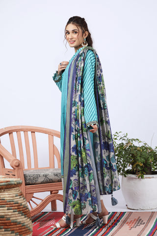 2 Piece Unstitched Printed Lawn