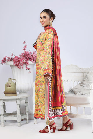 2 Piece Unstitched Printed Lawn