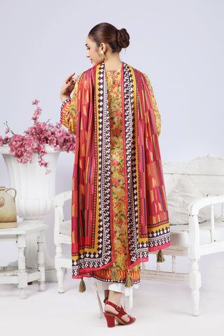 2 Piece Unstitched Printed Lawn