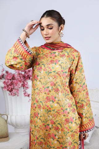 2 Piece Unstitched Printed Lawn