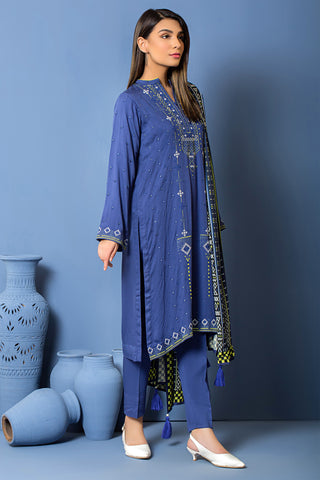 3 Piece Embroidered Unstitched Winter Collection