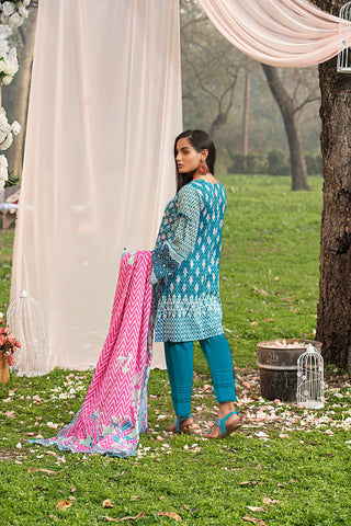 3 Piece Printed Stitched Lawn