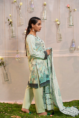 3 Piece Printed Unstitched Lawn