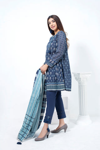 3 Piece Unstitched Printed Lawn