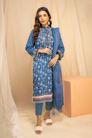 3 piece unstitched Komal Printed Lawn