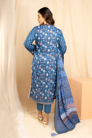 3 piece unstitched Komal Printed Lawn