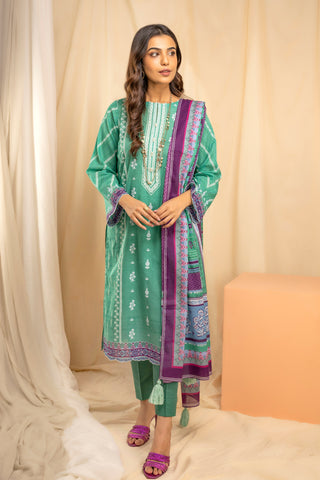 3 piece unstitched Komal Printed Lawn