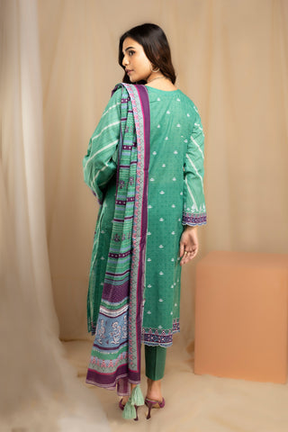 3 piece unstitched Komal Printed Lawn